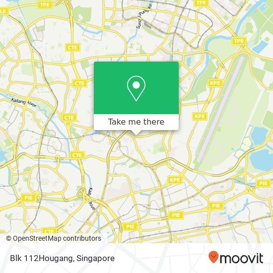 Blk 112Hougang地图