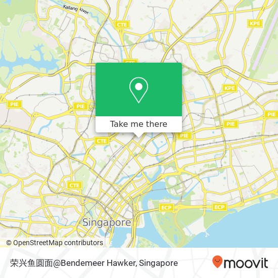 荣兴鱼圆面@Bendemeer Hawker地图