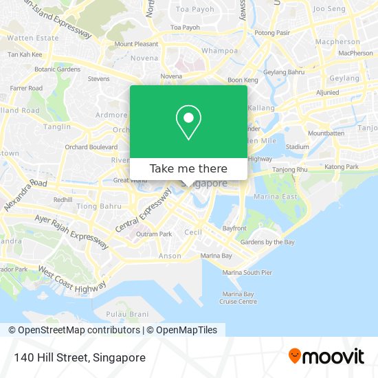 140 Hill Street map