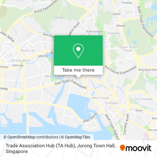 Trade Association Hub (TA Hub), Jurong Town Hall map