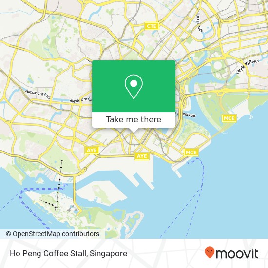 Ho Peng Coffee Stall map