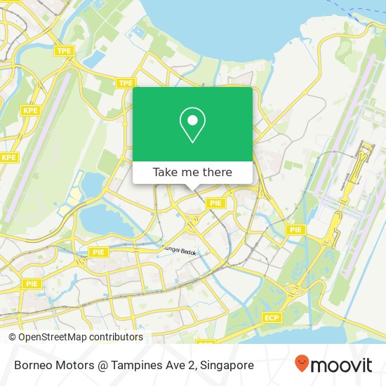 Borneo Motors @ Tampines Ave 2 map