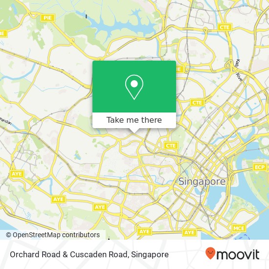 Orchard Road & Cuscaden Road map
