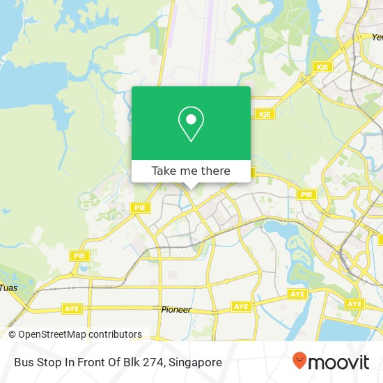 Bus Stop In Front Of Blk 274 map