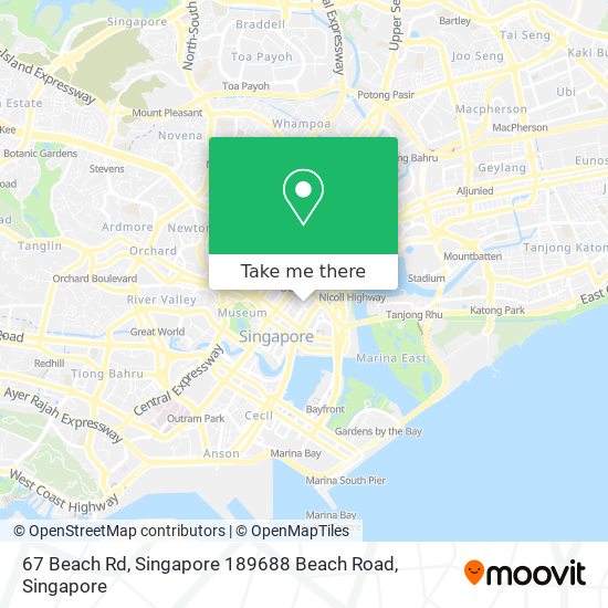 67 Beach Rd, Singapore 189688 Beach Road地图