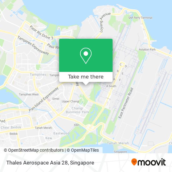 Thales Aerospace Asia 28 map