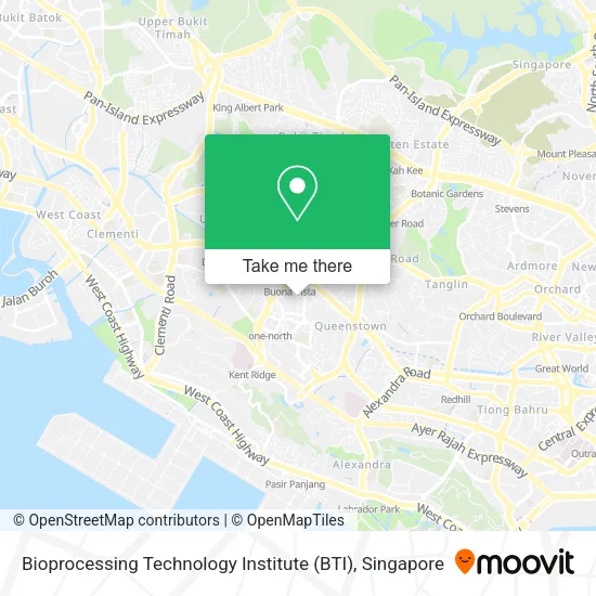 Bioprocessing Technology Institute (BTI) map