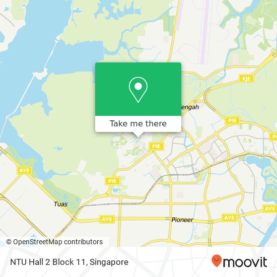 NTU Hall 2 Block 11 map