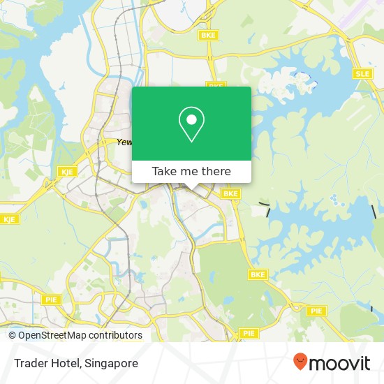 Trader Hotel map