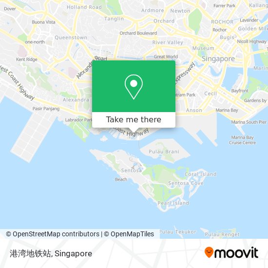 港湾地铁站地图