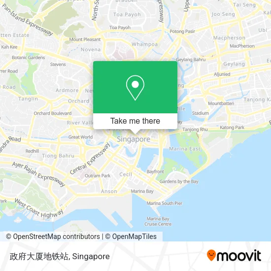 政府大厦地铁站地图