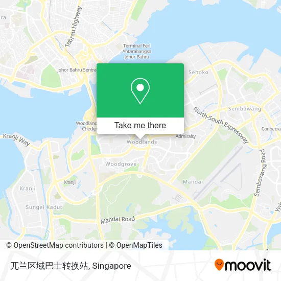兀兰区域巴士转换站 map