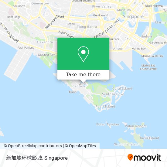 新加坡环球影城 map