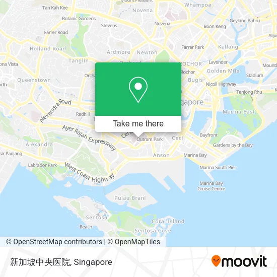 新加坡中央医院 map