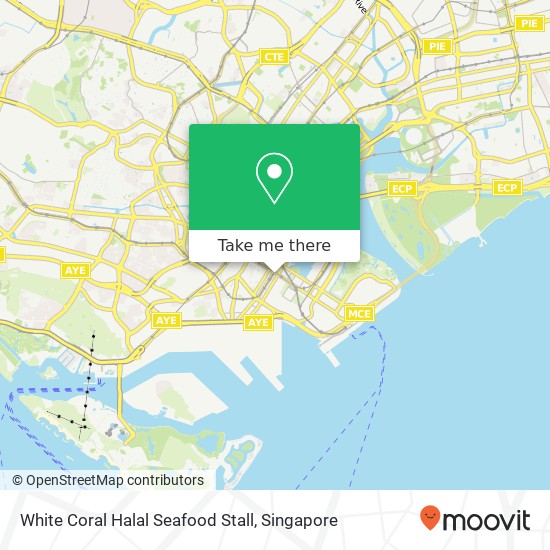 White Coral Halal Seafood Stall map