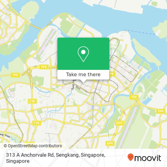 313 A Anchorvale Rd, Sengkang, Singapore地图