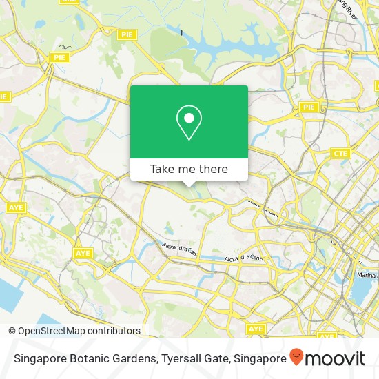 Singapore Botanic Gardens, Tyersall Gate地图