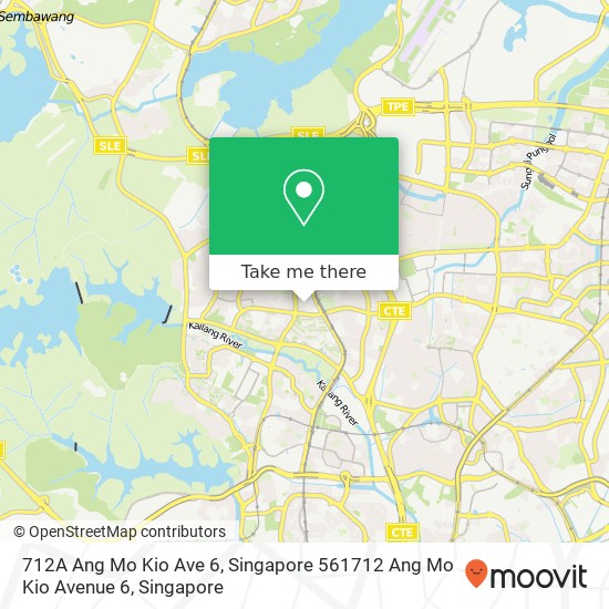 712A Ang Mo Kio Ave 6, Singapore 561712 Ang Mo Kio Avenue 6地图