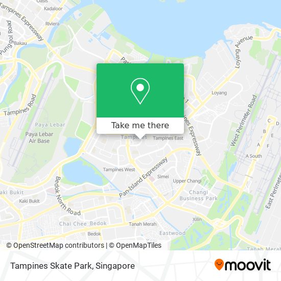 Tampines Skate Park map