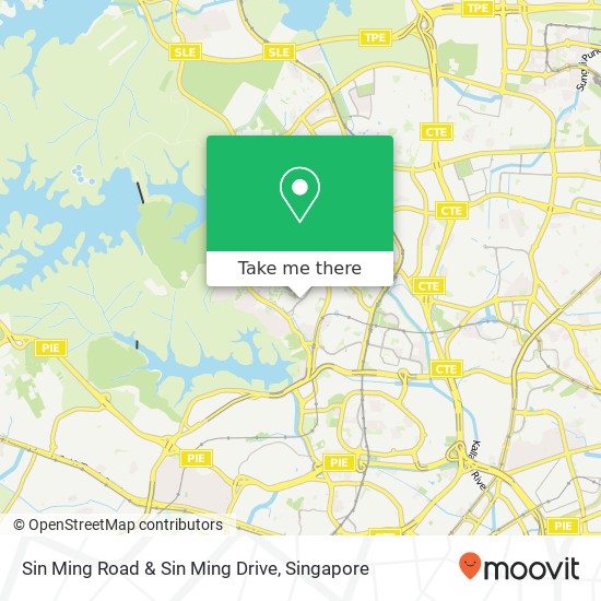 Sin Ming Road & Sin Ming Drive map
