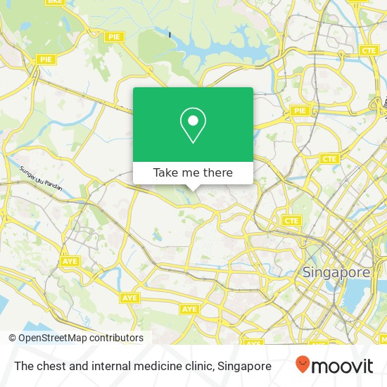 The chest and internal medicine clinic map