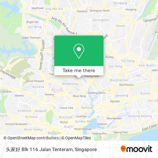 头家好 Blk 116 Jalan Tenteram地图