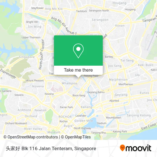头家好 Blk 116 Jalan Tenteram map