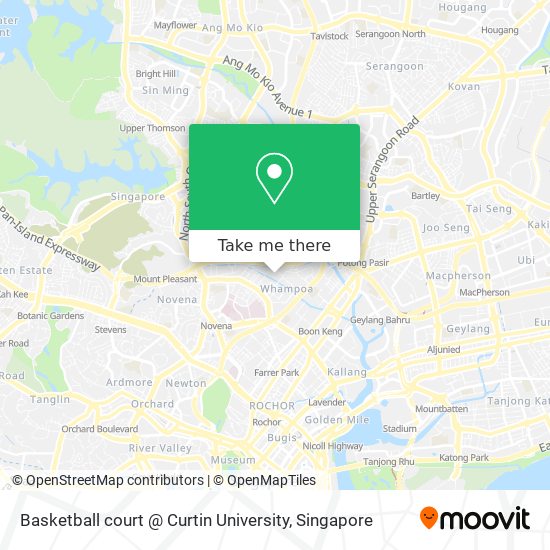 Basketball court @ Curtin University map