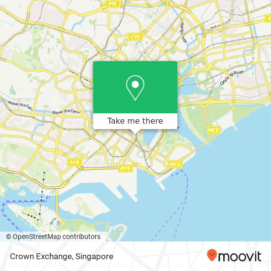 Crown Exchange map