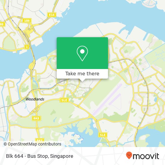 Blk 664 - Bus Stop map