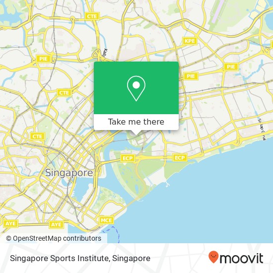 Singapore Sports Institute map