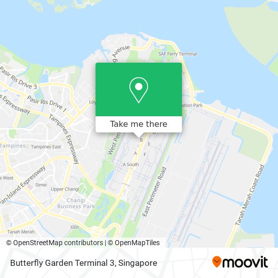 Butterfly Garden Terminal 3 map