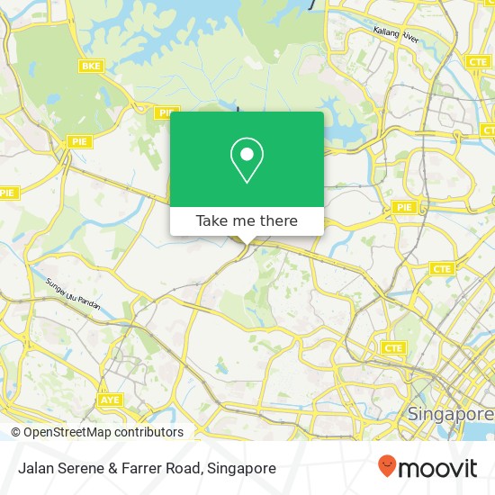 Jalan Serene & Farrer Road map