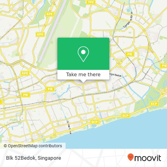 Blk 52Bedok map