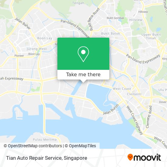 Tian Auto Repair Service map