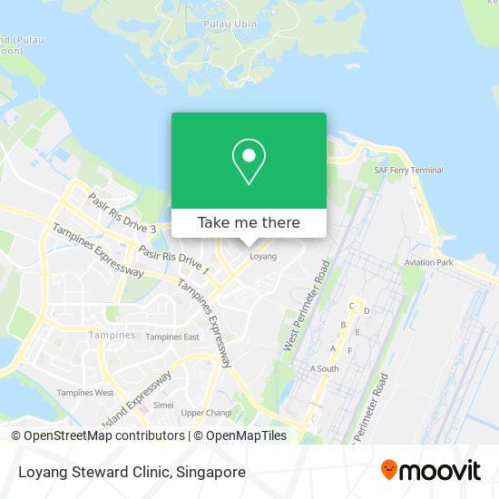 Loyang Steward Clinic map