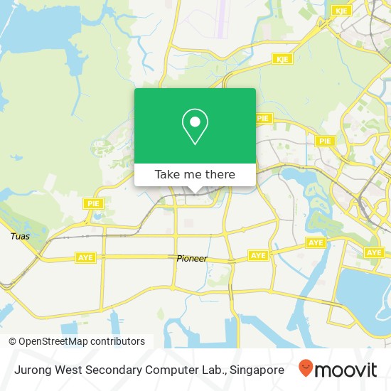 Jurong West Secondary Computer Lab. map