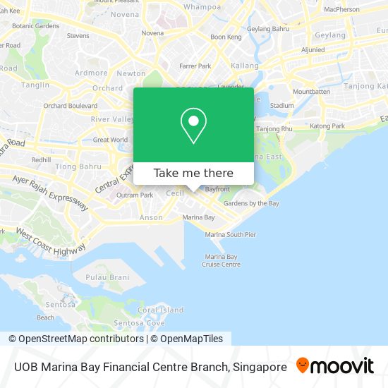 UOB Marina Bay Financial Centre Branch map