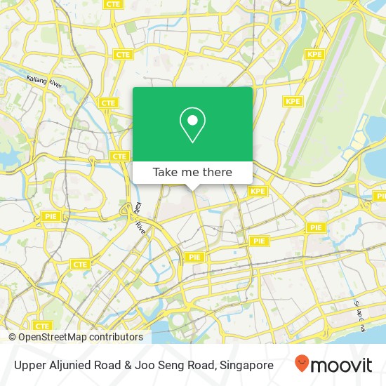 Upper Aljunied Road & Joo Seng Road map