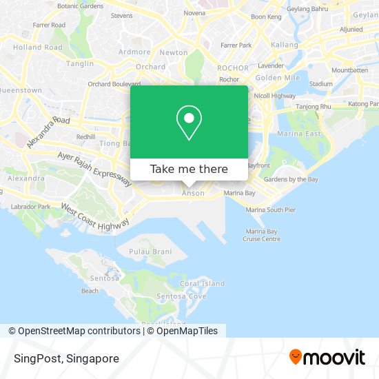 SingPost map