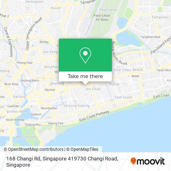 168 Changi Rd, Singapore 419730 Changi Road map