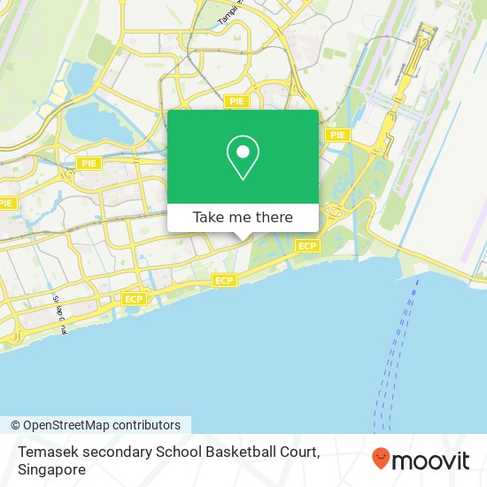 Temasek secondary School Basketball Court map