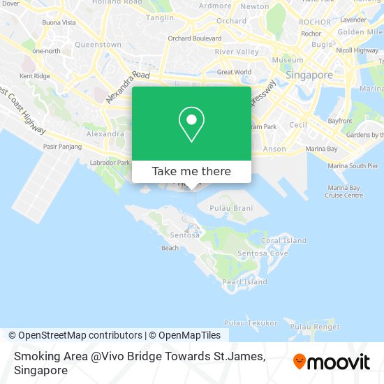 Smoking Area @Vivo Bridge Towards St.James map