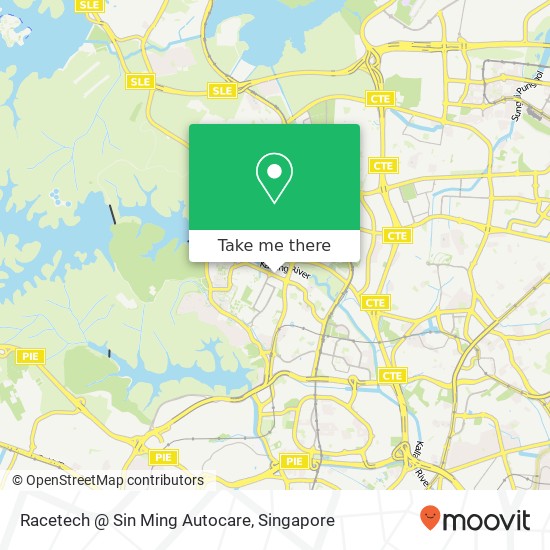 Racetech @ Sin Ming Autocare map