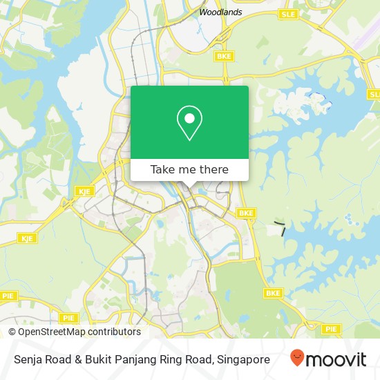 Senja Road & Bukit Panjang Ring Road地图