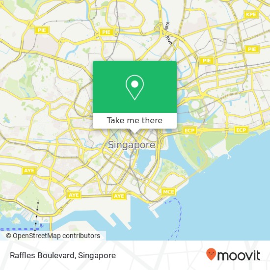 Raffles Boulevard map