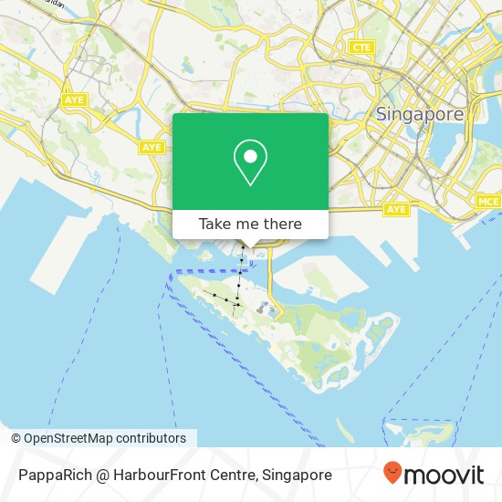 PappaRich @ HarbourFront Centre map