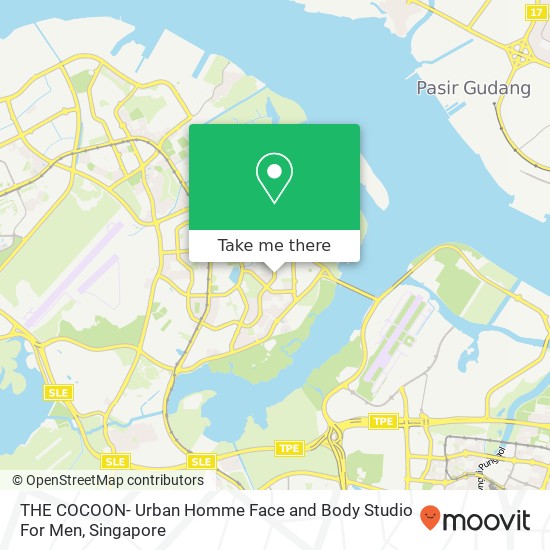 THE COCOON- Urban Homme Face and Body Studio For Men map