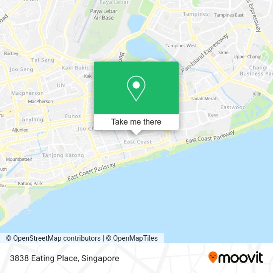 3838 Eating Place map