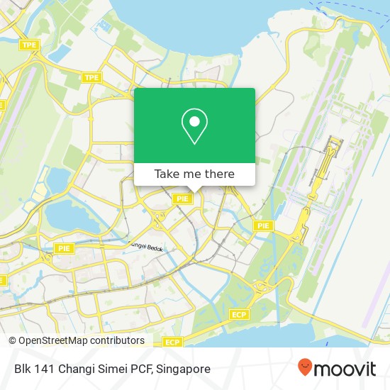 Blk 141 Changi Simei PCF地图